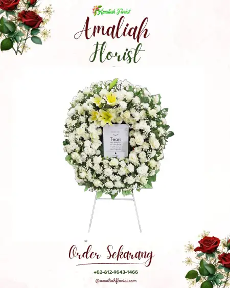Krans Bunga Duka Sabuk Empat