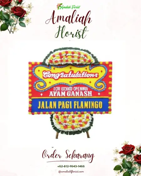 Sewa Papan Bunga Sabuk Empat
